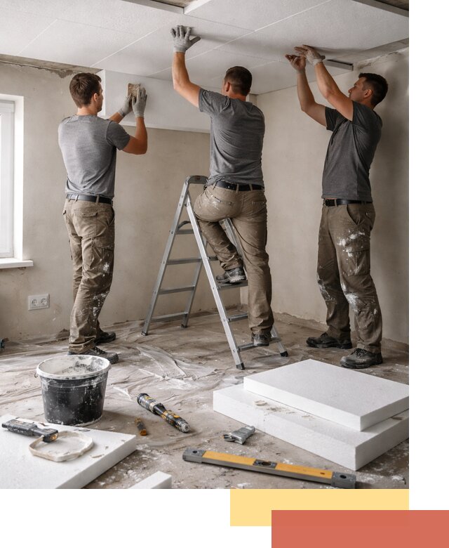 Утепление потолка пенопластом в Керчи быстро и качественно