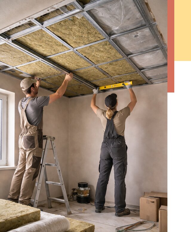 Шумоизоляция потолка в Керчи от 1277 руб. под ключ — услуги ОТДЕЛОЧНИК-Крч